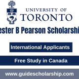 Lester B Pearson Scholarships in Canada for 2024 Fully Funded Scholarships for International Students